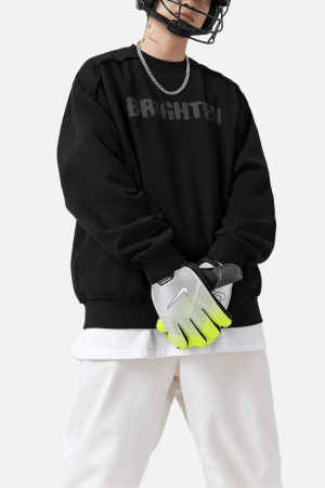 Style Core Aesthetics, New Style Trends Double Letter Print Sweatshirt