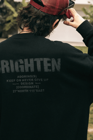 Style Core Aesthetics, New Style Trends Double Letter Print Sweatshirt