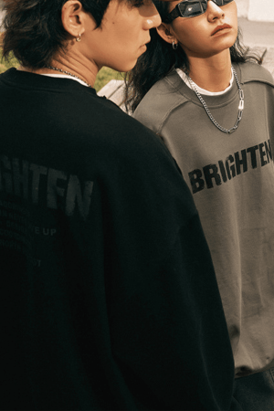 Style Core Aesthetics, New Style Trends Double Letter Print Sweatshirt