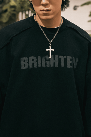 Style Core Aesthetics, New Style Trends Double Letter Print Sweatshirt