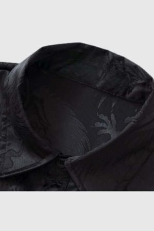 Style Core Aesthetics, New Style Trends Dragon Jacquard Shirts