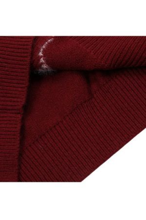 Style Core Aesthetics, New Style Trends Dragon Pattern Jacquard Letter Embroidered Sweater