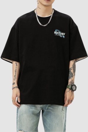 Style Core Aesthetics, New Style Trends Dragon Pattern Printed Tee