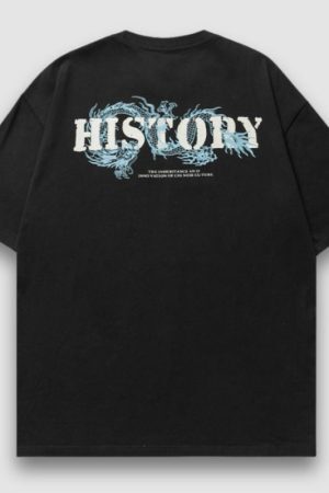 Style Core Aesthetics, New Style Trends Dragon Pattern Printed Tee