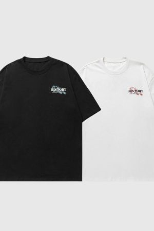 Style Core Aesthetics, New Style Trends Dragon Pattern Printed Tee