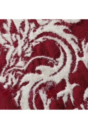 Style Core Aesthetics, New Style Trends Dragon-Themed Loose Knit Sweater