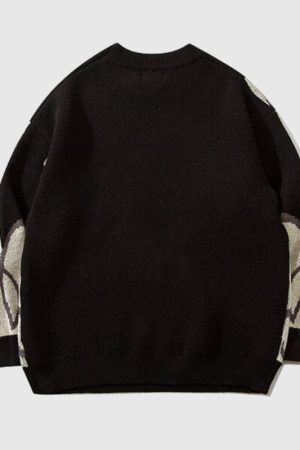 Style Core Aesthetics, New Style Trends Dragon-Themed Oversized Sweater