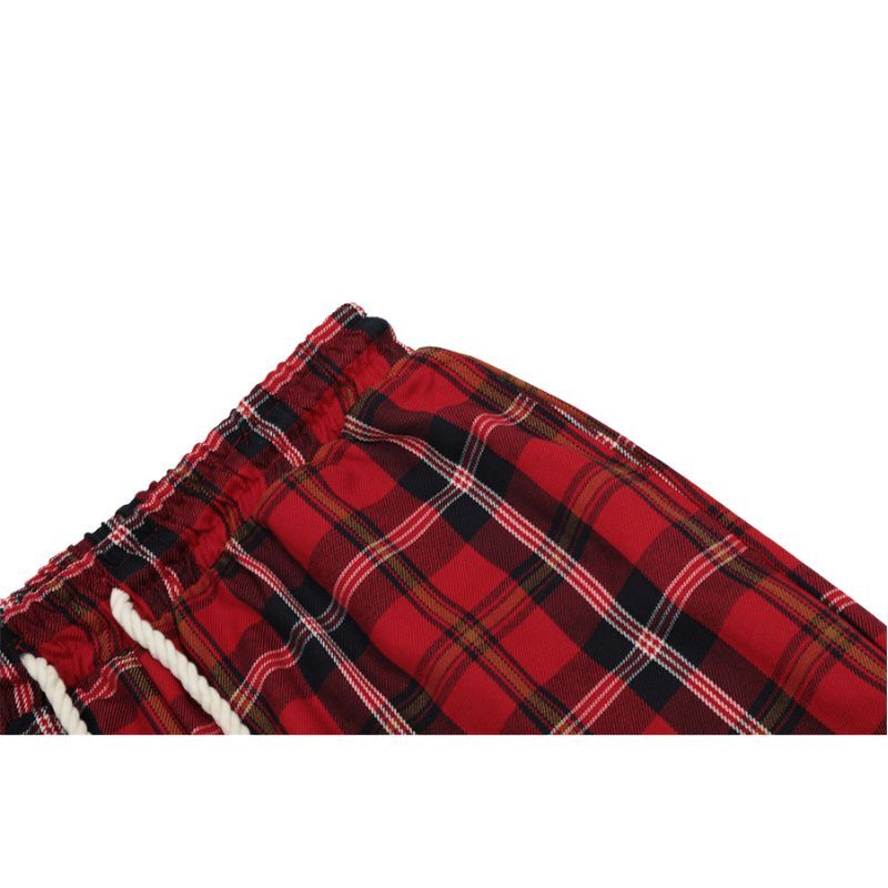 Style Core Aesthetics, New Style Trends Drawstring Plaid Casual Pants Style Core Aesthetics, New Style Trends Drawstring Plaid Casual Pants
