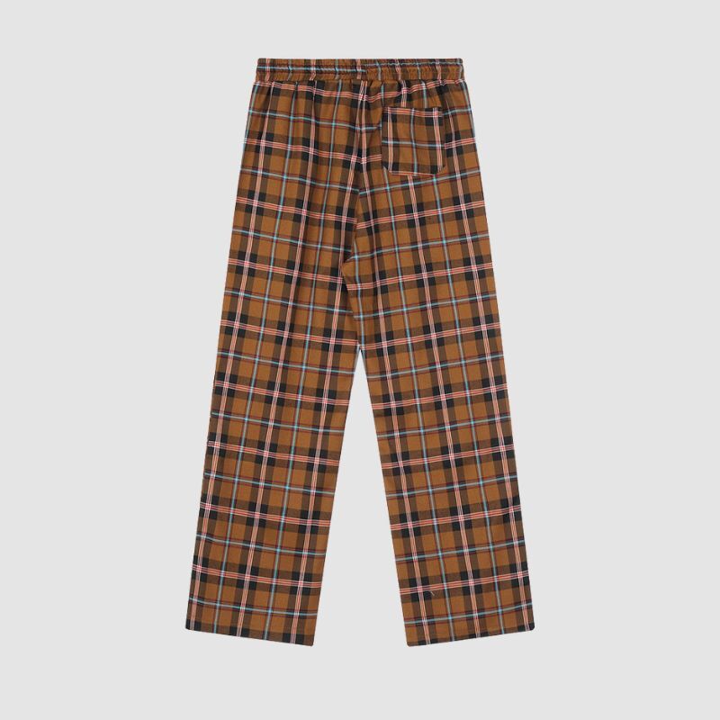 Style Core Aesthetics, New Style Trends Drawstring Plaid Casual Pants Style Core Aesthetics, New Style Trends Drawstring Plaid Casual Pants