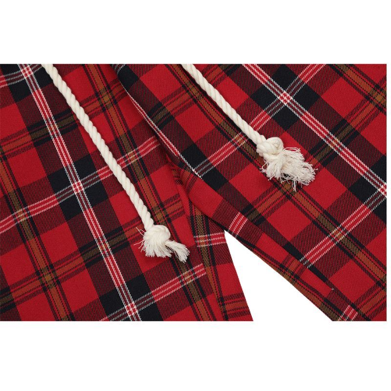 Style Core Aesthetics, New Style Trends Drawstring Plaid Casual Pants Style Core Aesthetics, New Style Trends Drawstring Plaid Casual Pants