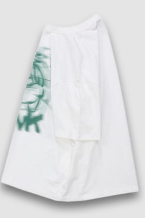 Style Core Aesthetics, New Style Trends Drunk Cartoon Print Tee