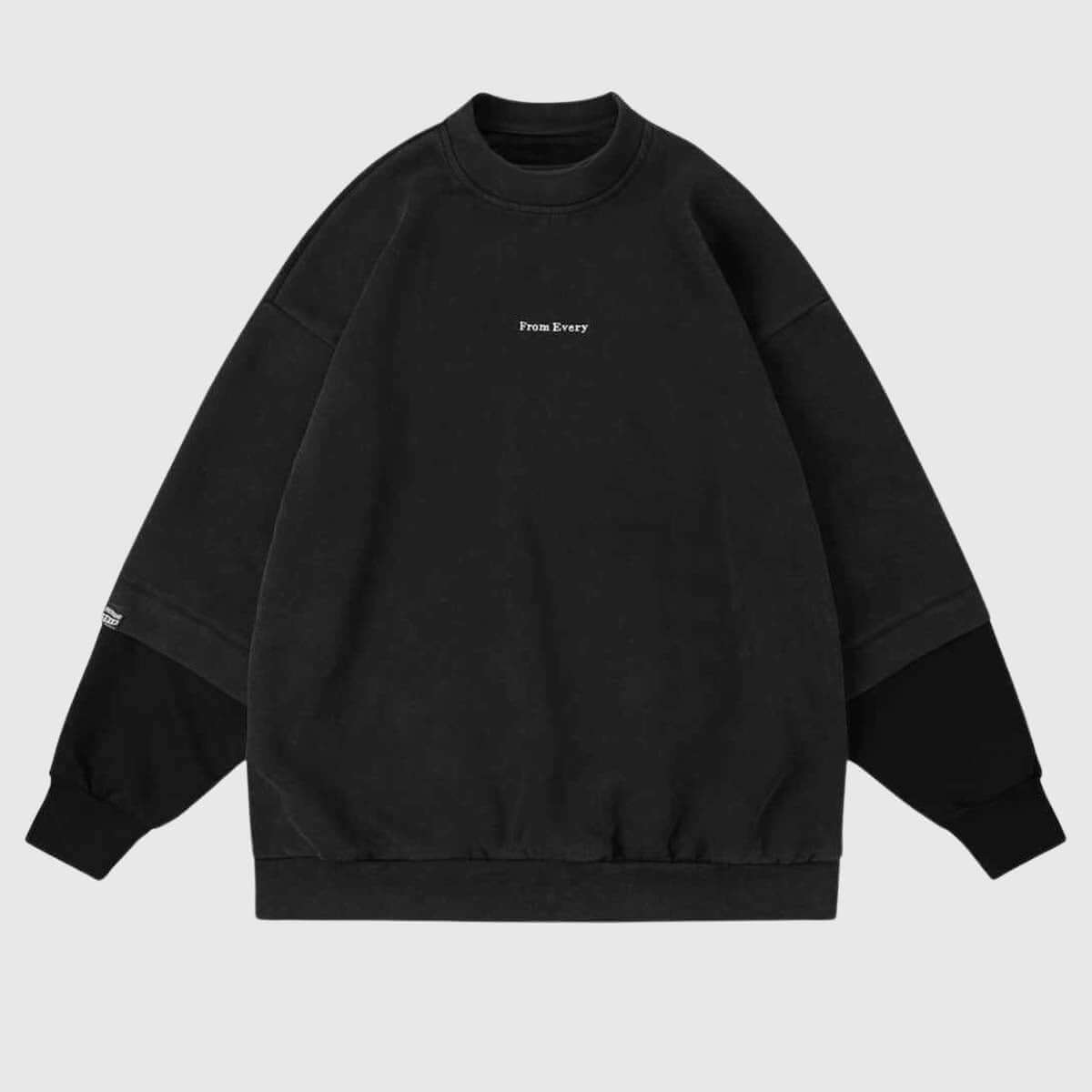 Style Core Aesthetics, New Style Trends Dual-Layered Crewneck Sweatshirt