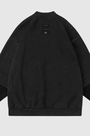 Style Core Aesthetics, New Style Trends Dual-Layered Crewneck Sweatshirt