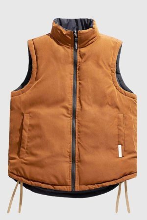 Style Core Aesthetics, New Style Trends Dual-Wear Puffer Vest With Bags