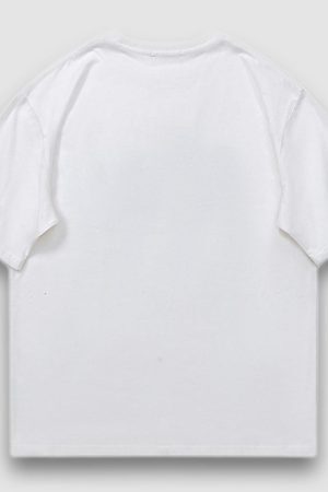 Style Core Aesthetics, New Style Trends Eating Fish Cartoon Pattern Tee