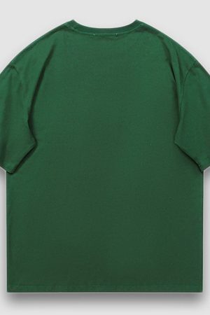 Style Core Aesthetics, New Style Trends Eating Fish Cartoon Pattern Tee