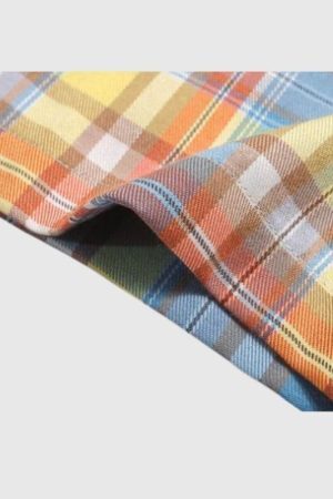 Style Core Aesthetics, New Style Trends Embroidered Bear Plaid Shirt