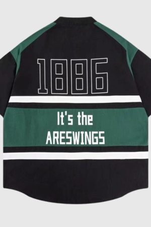 Style Core Aesthetics, New Style Trends Embroidered Biker Shirt