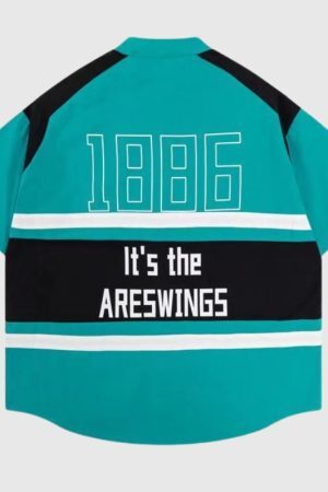 Style Core Aesthetics, New Style Trends Embroidered Biker Shirt