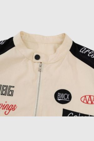 Style Core Aesthetics, New Style Trends Embroidered Biker Shirt