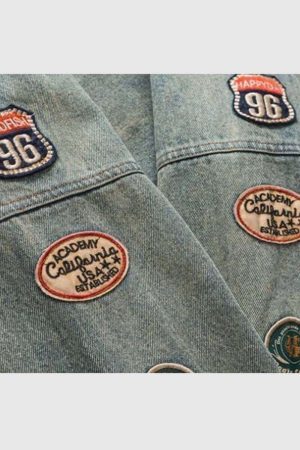Style Core Aesthetics, New Style Trends Embroidered Denim Jacket