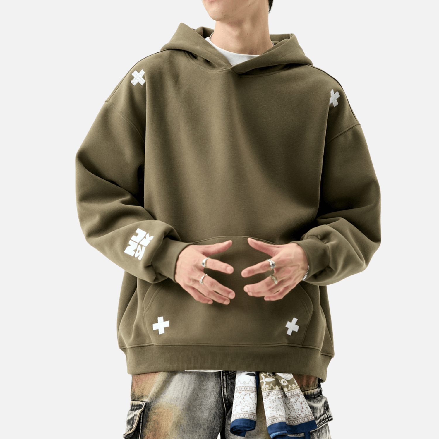 Style Core Aesthetics, New Style Trends Embroidered Letter Patch Sweatshirt Style Core Aesthetics, New Style Trends Embroidered Letter Patch Sweatshirt