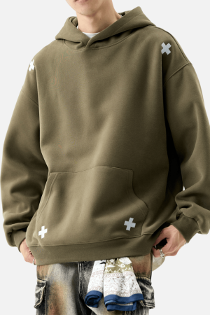 Style Core Aesthetics, New Style Trends Embroidered Letter Patch Sweatshirt