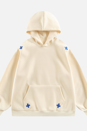 Style Core Aesthetics, New Style Trends Embroidered Letter Patch Sweatshirt