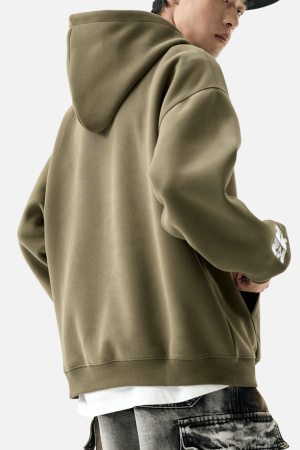 Style Core Aesthetics, New Style Trends Embroidered Letter Patch Sweatshirt