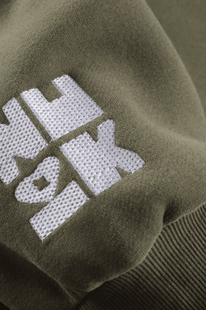 Style Core Aesthetics, New Style Trends Embroidered Letter Patch Sweatshirt