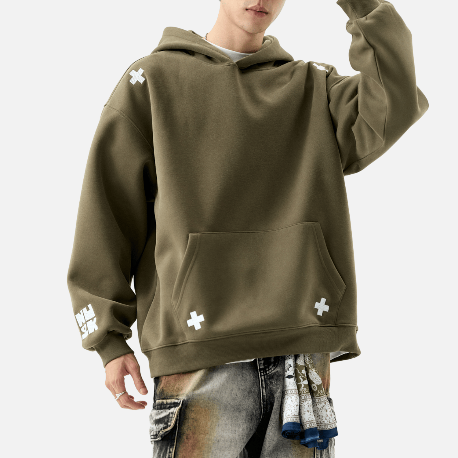 Style Core Aesthetics, New Style Trends Embroidered Letter Patch Sweatshirt Style Core Aesthetics, New Style Trends Embroidered Letter Patch Sweatshirt