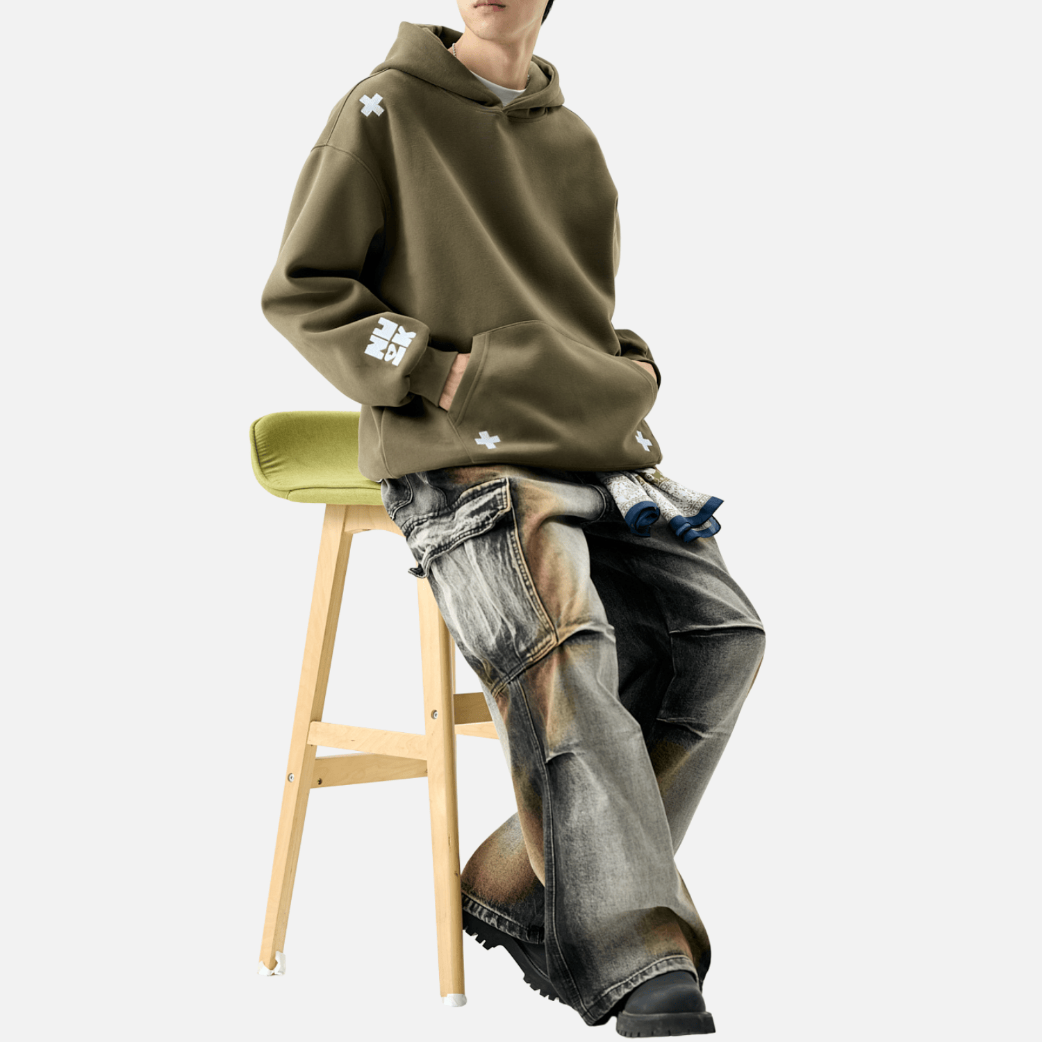 Style Core Aesthetics, New Style Trends Embroidered Letter Patch Sweatshirt Style Core Aesthetics, New Style Trends Embroidered Letter Patch Sweatshirt