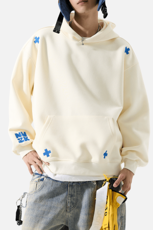 Style Core Aesthetics, New Style Trends Embroidered Letter Patch Sweatshirt