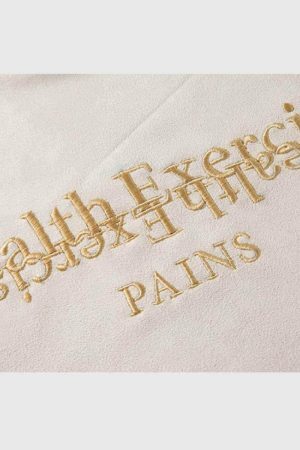 Style Core Aesthetics, New Style Trends Embroidered Oversized Sweatshirt