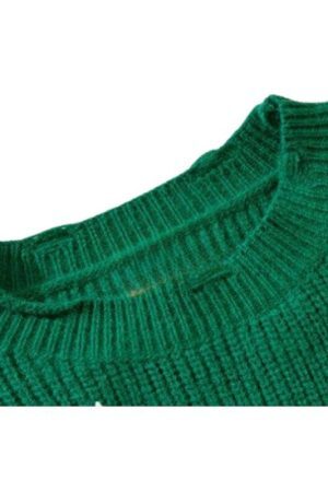 Style Core Aesthetics, New Style Trends Embroidered Patchwork Cute Short Knit Sweater