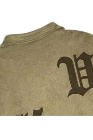 Style Core Aesthetics, New Style Trends Embroidered Suede Baseball Jacket