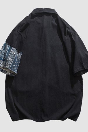 Style Core Aesthetics, New Style Trends Ethnic Cotton Contrast Shirts