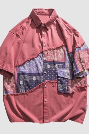 Style Core Aesthetics, New Style Trends Ethnic Cotton Contrast Shirts
