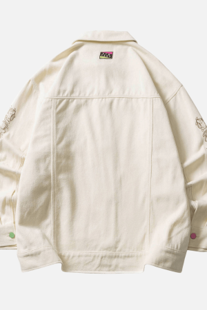 Style Core Aesthetics, New Style Trends Ethnic Floral Patchwork Jacket