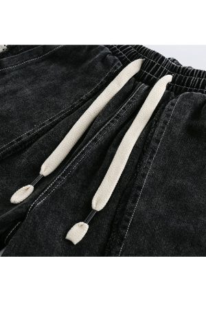 Style Core Aesthetics, New Style Trends Ethnic Patchwork Drawstring Shorts