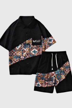 Style Core Aesthetics, New Style Trends Ethnic Style Shirt Set