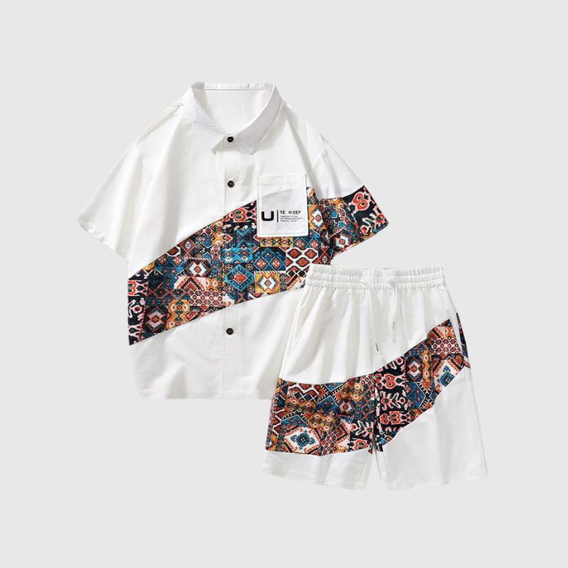 Style Core Aesthetics, New Style Trends Ethnic Style Shirt Set
