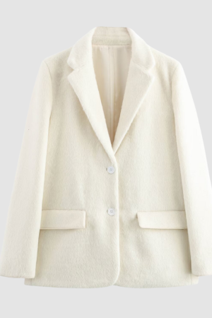 Style Core Aesthetics, New Style Trends Faux Fur Effect Blazer