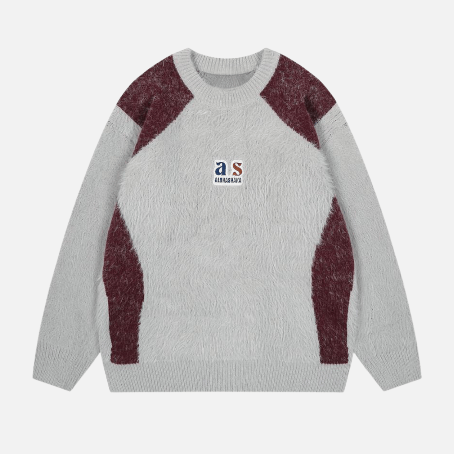 Style Core Aesthetics, New Style Trends Faux Mink Fuzzy Colorblock Sweater