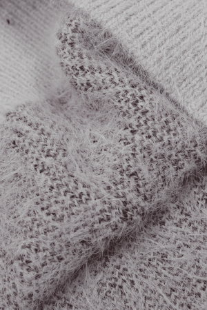 Style Core Aesthetics, New Style Trends Faux Mink Fuzzy Colorblock Sweater