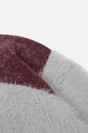 Style Core Aesthetics, New Style Trends Faux Mink Fuzzy Colorblock Sweater