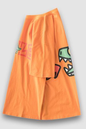 Style Core Aesthetics, New Style Trends Fire Breathing Dinosaur Print Tee