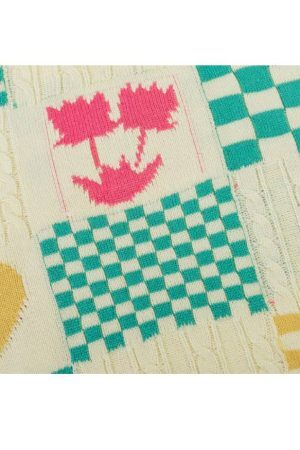 Style Core Aesthetics, New Style Trends Floral And Check Pattern Sweater