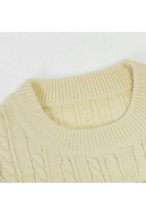 Style Core Aesthetics, New Style Trends Floral And Check Pattern Sweater