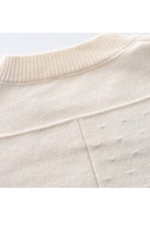 Style Core Aesthetics, New Style Trends Flower Embroidered Check Jacquard Sweater